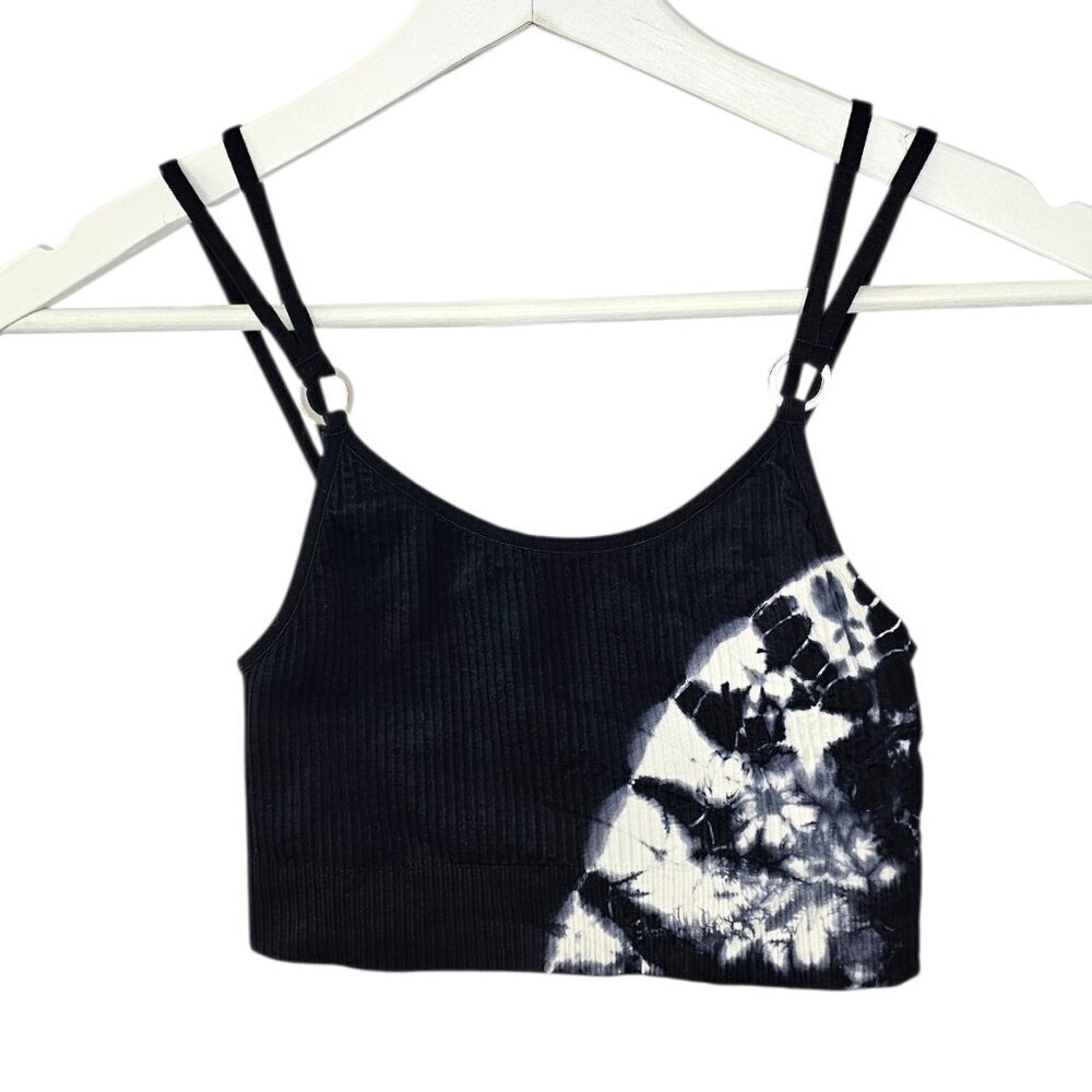 Bombshell Sportswear Dip Dye Seamless Crop Tank, Sports Bra, Strappy, XS/S